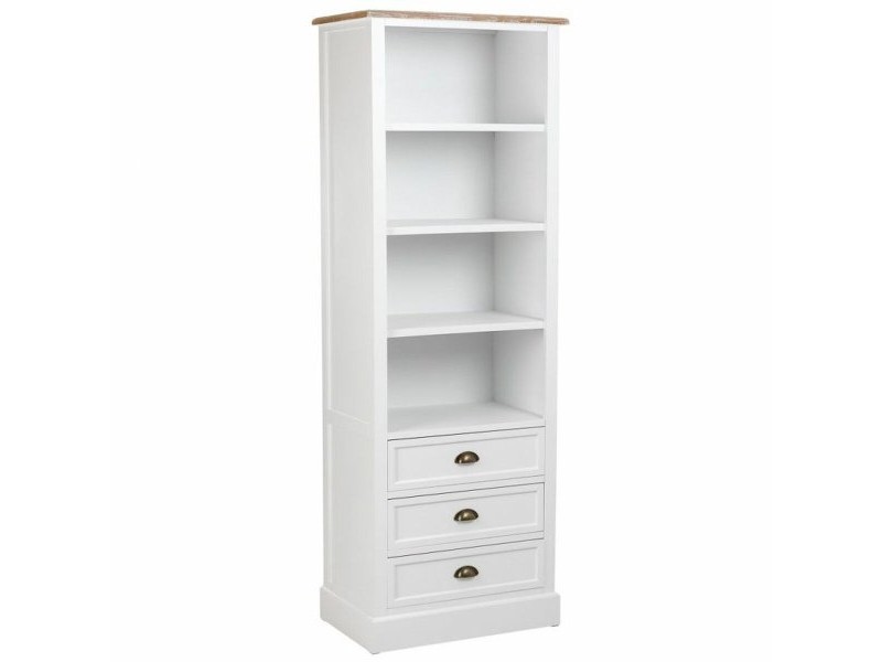 Лавица Alexandra House Living Бял Кафяв Цинкова Сплав Дървен MDF 40 x 180 x 63 cm