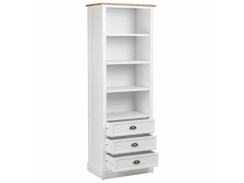 Лавица Alexandra House Living Бял Кафяв Цинкова Сплав Дървен MDF 40 x 180 x 63 cm