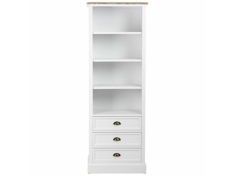 Лавица Alexandra House Living Бял Кафяв Цинкова Сплав Дървен MDF 40 x 180 x 63 cm