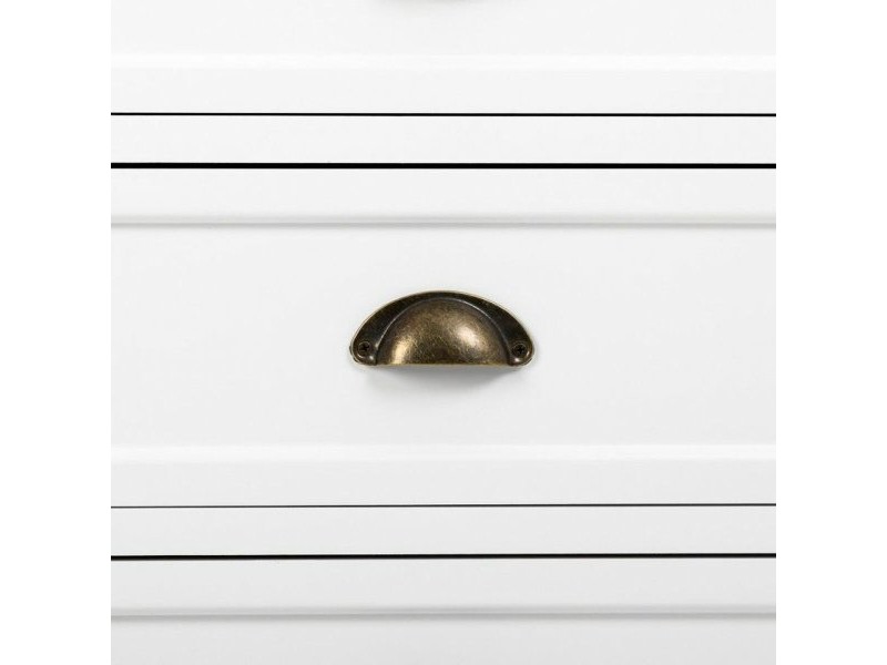Лавица Alexandra House Living Бял Кафяв Цинкова Сплав Дървен MDF 40 x 180 x 63 cm