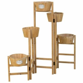 Поставка за Саксия Alexandra House Living Кафяв Дърво от пауловния 20 x 90 x 124 cm