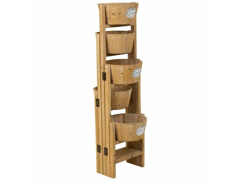 Поставка за Саксия Alexandra House Living Кафяв Дърво от пауловния 20 x 90 x 124 cm