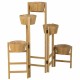 Поставка за Саксия Alexandra House Living Кафяв Дърво от пауловния 20 x 90 x 124 cm
