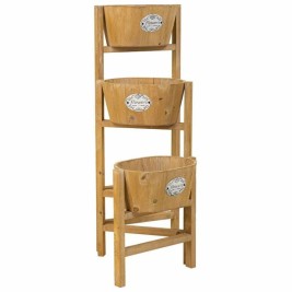 Поставка за Саксия Alexandra House Living Кафяв Дърво от пауловния 18 x 79 x 89 cm