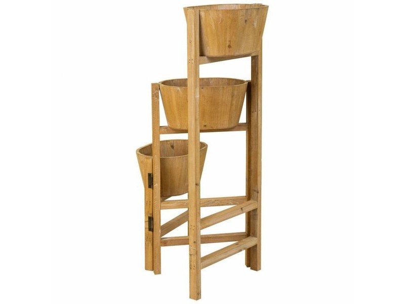 Поставка за Саксия Alexandra House Living Кафяв Дърво от пауловния 18 x 79 x 89 cm
