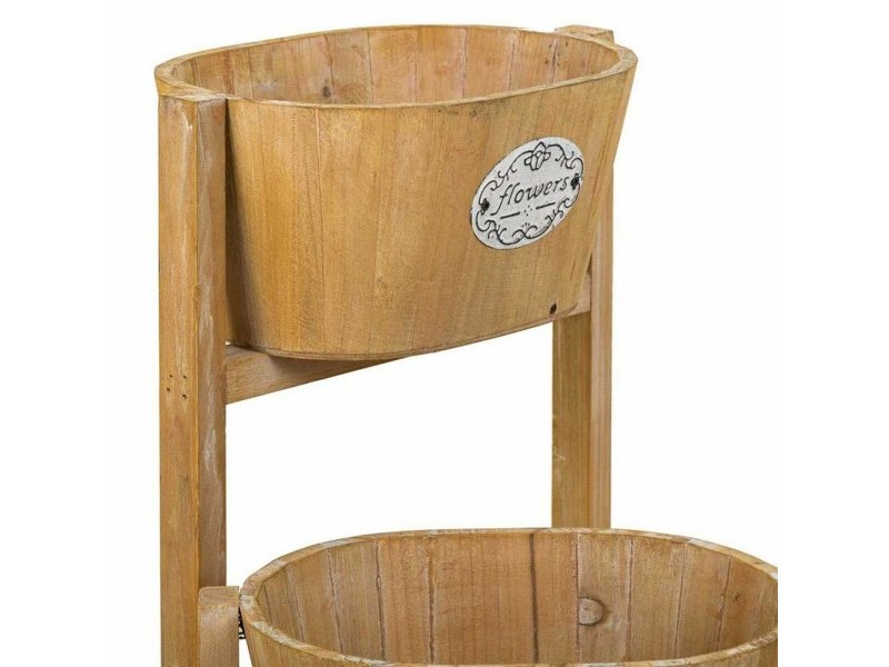 Поставка за Саксия Alexandra House Living Кафяв Дърво от пауловния 18 x 79 x 89 cm