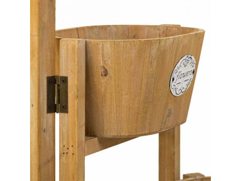 Поставка за Саксия Alexandra House Living Кафяв Дърво от пауловния 18 x 79 x 89 cm