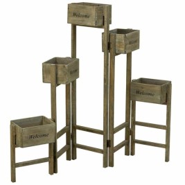 Поставка за Саксия Alexandra House Living Кафяв Дърво от пауловния 15 x 90 x 124 cm
