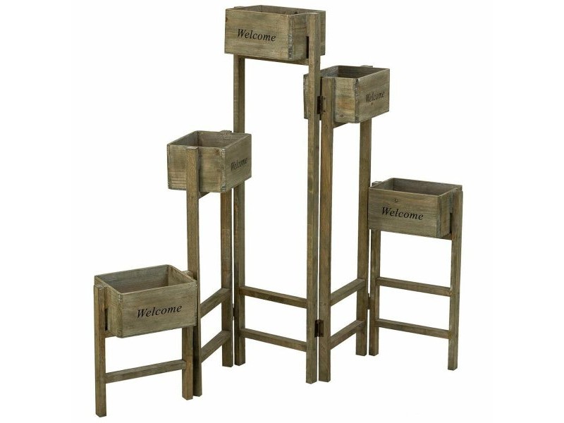 Поставка за Саксия Alexandra House Living Кафяв Дърво от пауловния 15 x 90 x 124 cm