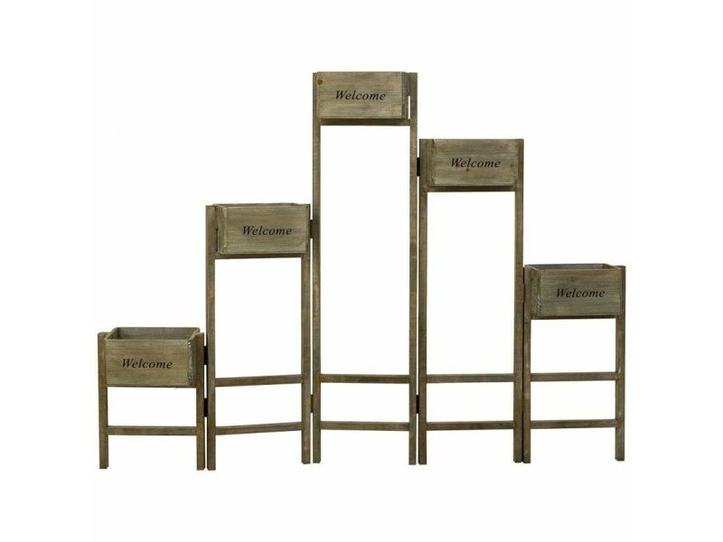 Поставка за Саксия Alexandra House Living Кафяв Дърво от пауловния 15 x 90 x 124 cm