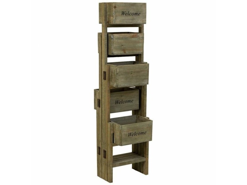 Поставка за Саксия Alexandra House Living Кафяв Дърво от пауловния 15 x 90 x 124 cm