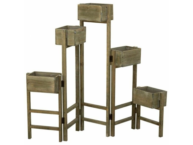 Поставка за Саксия Alexandra House Living Кафяв Дърво от пауловния 15 x 90 x 124 cm