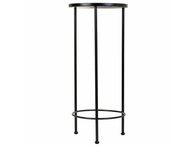Поставка за Саксия Alexandra House Living Черен Желязо Плочка 30 x 68 x 30 cm 3 Части