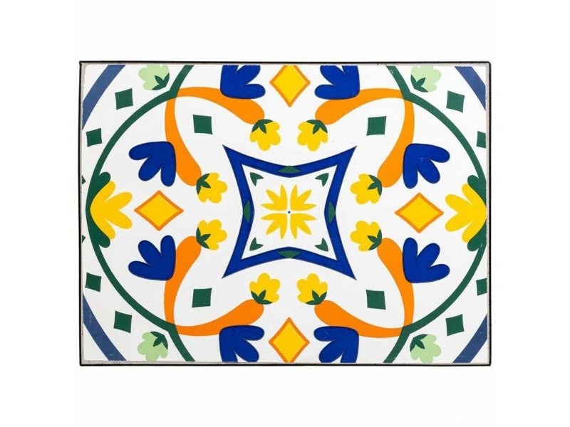 Поставка за Саксия Alexandra House Living Черен Желязо Плочка 37 x 51 x 50 cm 2 Части
