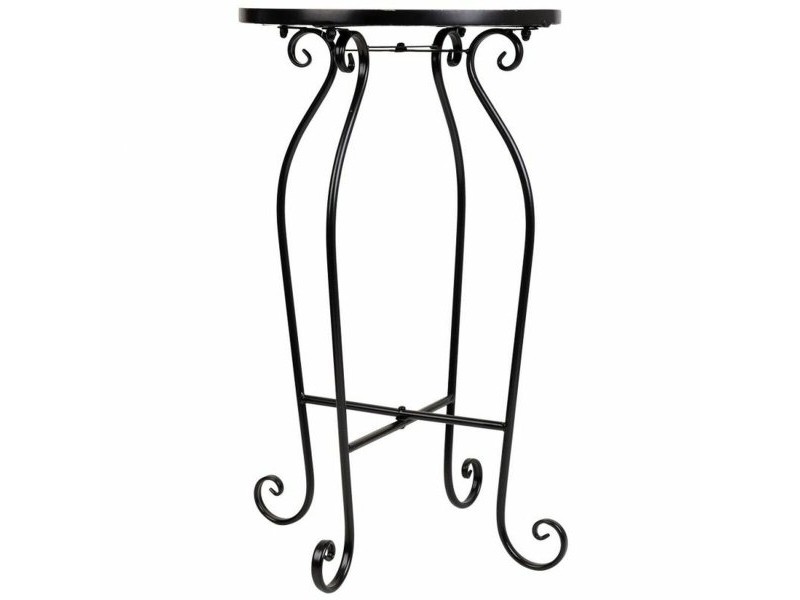 Поставка за Саксия Alexandra House Living Черен Желязо Плочка 35 x 60 x 35 cm