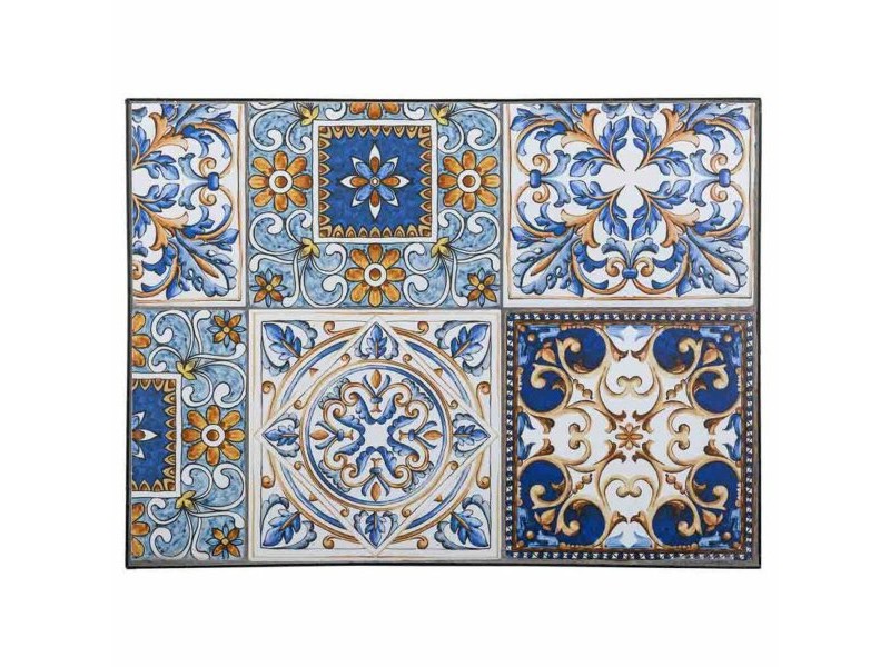 Поставка за Саксия Alexandra House Living Черен Желязо Плочка 37 x 51 x 50 cm 2 Части