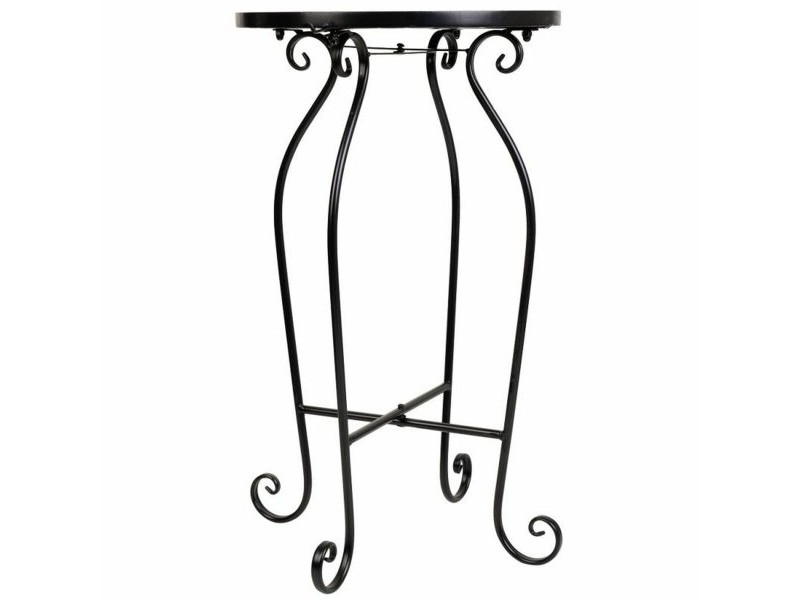 Поставка за Саксия Alexandra House Living Черен Желязо Плочка 35 x 60 x 35 cm