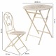 Комплект от маса с 2 стола Alexandra House Living Бял 60 x 75 x 60 cm Комплект от маса с 2 стола Alexandra House Living Бял 60 x 75 x 60 cm