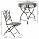 Комплект от маса с 2 стола Alexandra House Living Черен 60 x 75 x 60 cm Комплект от маса с 2 стола Alexandra House Living Черен 60 x 75 x 60 cm