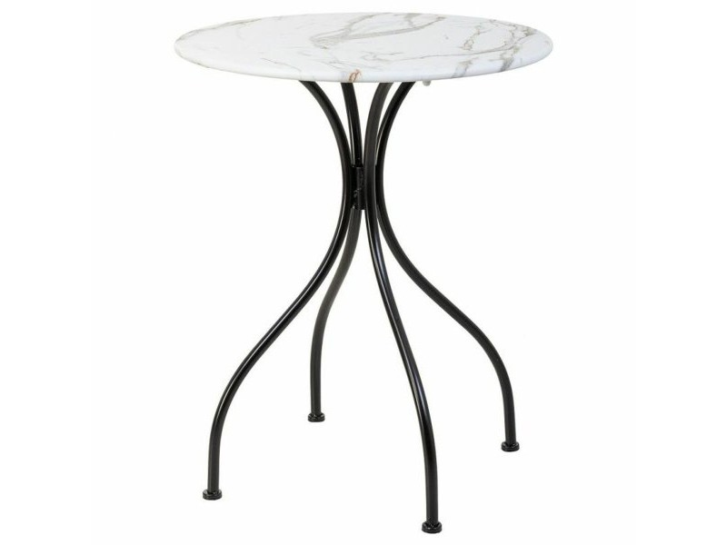 Комплект от маса с 2 стола Alexandra House Living Бял Черен 60 x 75 x 60 cm