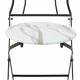 Комплект от маса с 2 стола Alexandra House Living Бял Черен 60 x 75 x 60 cm