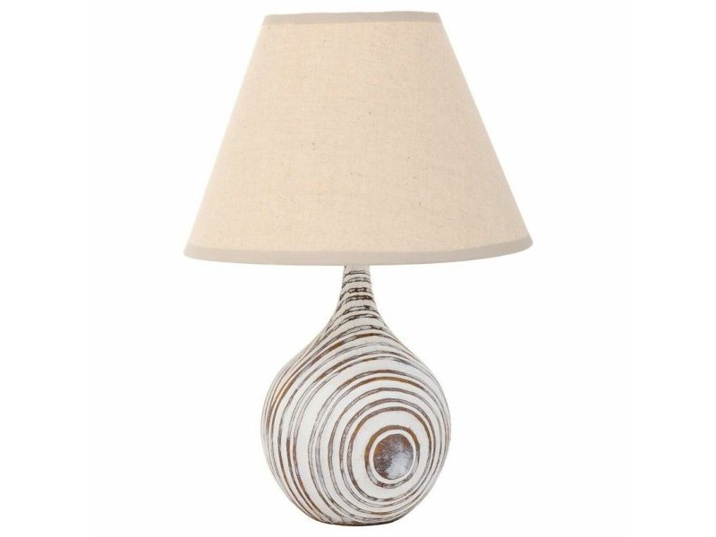 Настолна лампа Alexandra House Living Бял Полирезин 220-240 V 14 x 25 x 14 cm Настолна лампа Alexandra House Living Бял Полирезин 220-240 V 14 x 25 x 14 cm
