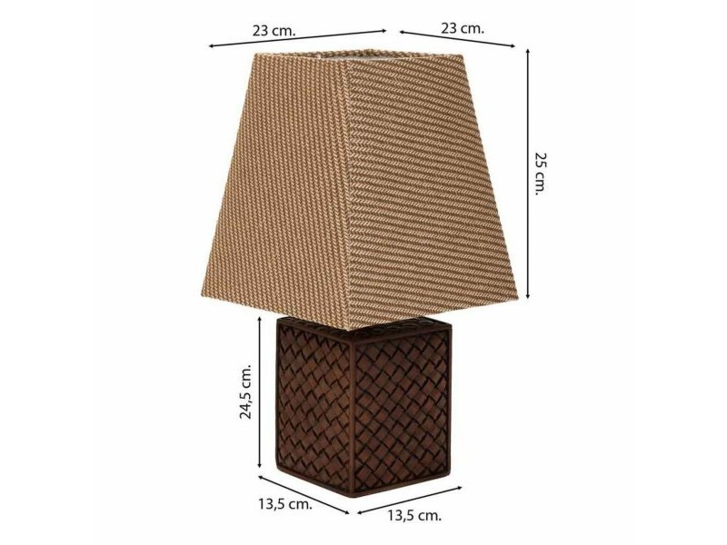 Настолна лампа Alexandra House Living Кафяв Полирезин 220-240 V 13 x 24 x 13 cm