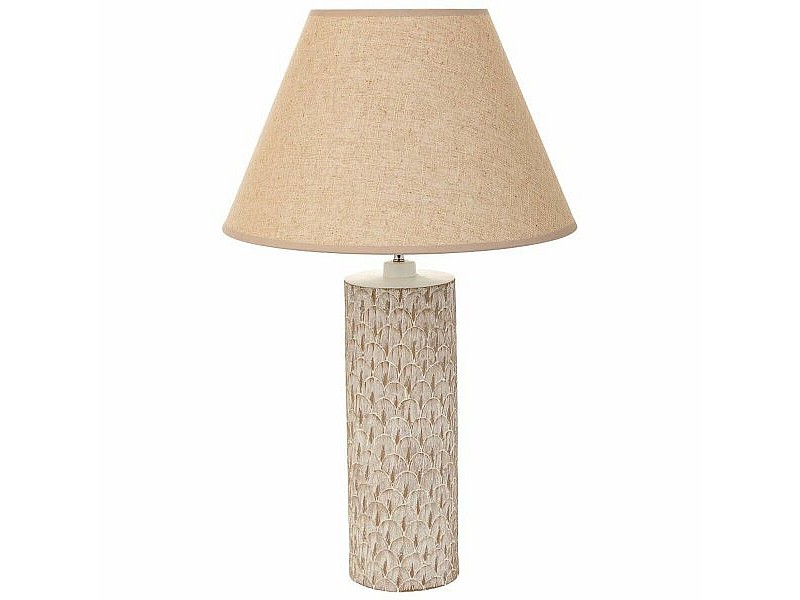 Настолна лампа Alexandra House Living Бежов Полирезин 220-240 V 14 x 51 x 14 cm