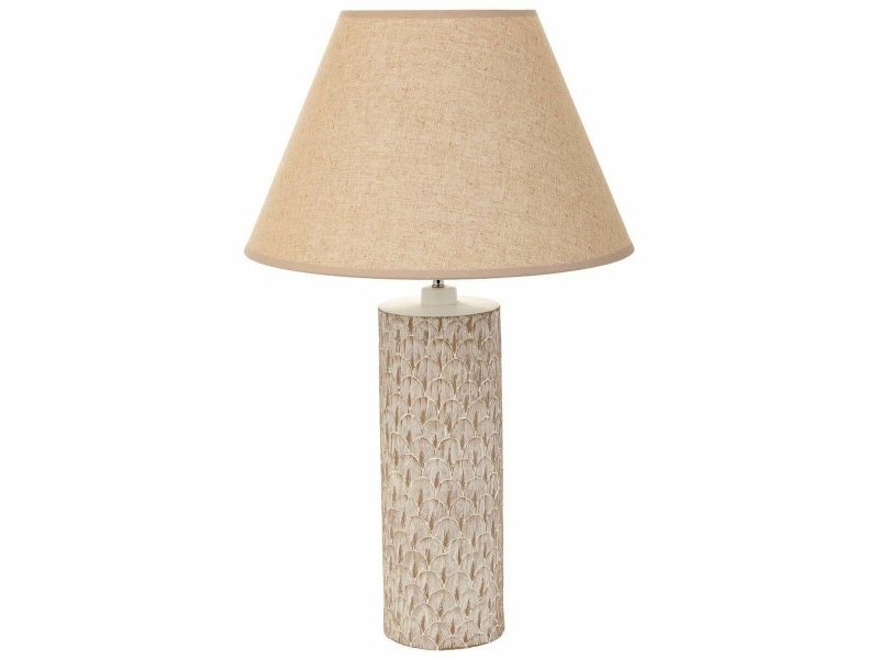 Настолна лампа Alexandra House Living Бежов Полирезин 220-240 V 14 x 51 x 14 cm