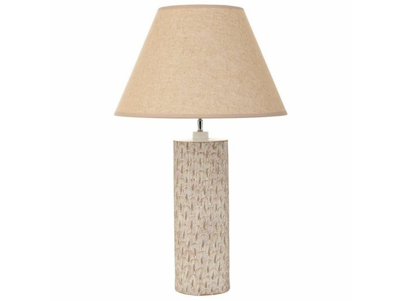 Настолна лампа Alexandra House Living Бежов Полирезин 220-240 V 14 x 51 x 14 cm