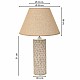 Настолна лампа Alexandra House Living Бежов Полирезин 220-240 V 14 x 51 x 14 cm