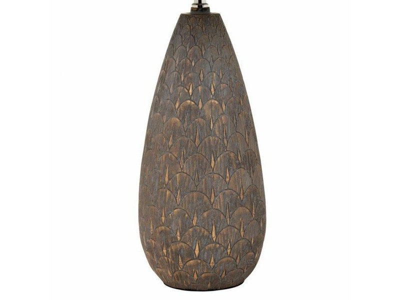 Настолна лампа Alexandra House Living Сребро Полирезин 220-240 V 18 x 46 x 18 cm