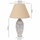 Настолна лампа Alexandra House Living Бял Полирезин 220-240 V 18 x 49 x 18 cm