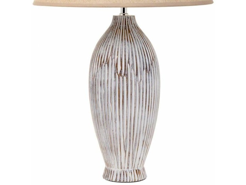 Настолна лампа Alexandra House Living Бял Полирезин 220-240 V 18 x 49 x 18 cm