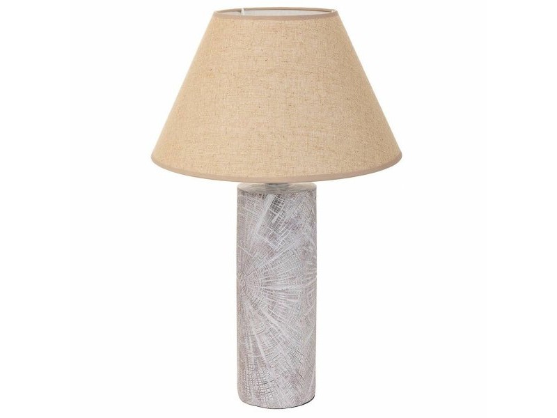 Настолна лампа Alexandra House Living Сребро Полирезин 220-240 V 14 x 51 x 14 cm