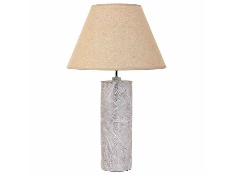 Настолна лампа Alexandra House Living Сребро Полирезин 220-240 V 14 x 51 x 14 cm