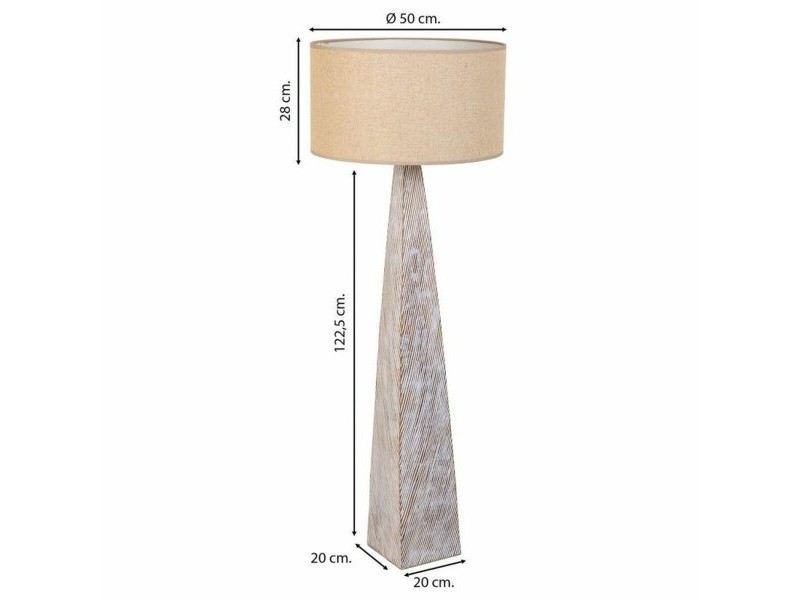 Лампион Alexandra House Living Бял 220-240 V 20 x 122 x 20 cm