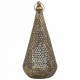 Поставка за свещ Alexandra House Living Злато Cтъкло Желязо 19 x 43 x 19 cm