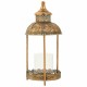 Поставка за свещ Alexandra House Living Злато Cтъкло Желязо 19 x 42 x 19 cm Поставка за свещ Alexandra House Living Злато Cтъкло Желязо 19 x 42 x 19 cm