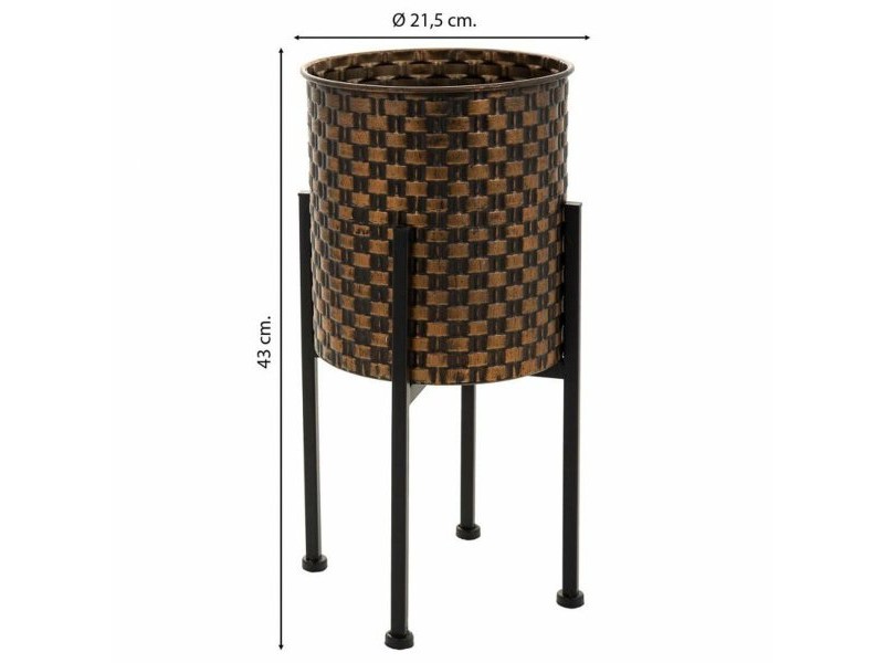 Саксия Alexandra House Living Злато Желязо 21 x 43 x 21 cm