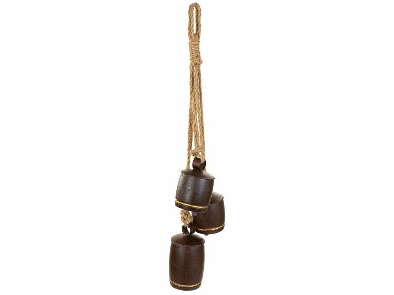 Звънец Alexandra House Living Кафяв Въже Желязо 12 x 81 x 20 cm