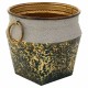 Саксия Alexandra House Living Злато Желязо 27 x 25 x 27 cm Саксия Alexandra House Living Злато Желязо 27 x 25 x 27 cm