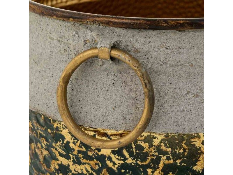 Саксия Alexandra House Living Злато Желязо 27 x 25 x 27 cm