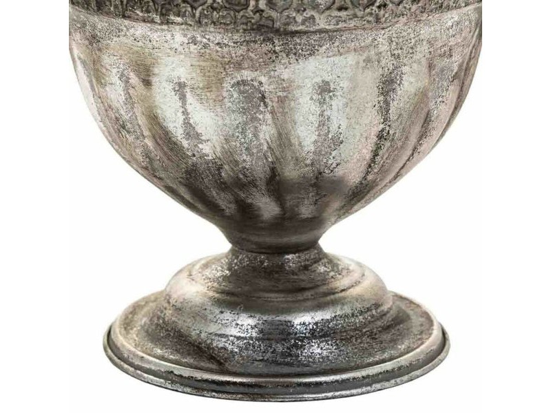 Саксия Alexandra House Living Сребрист Желязо 24 x 22 x 36 cm Саксия Alexandra House Living Сребрист Желязо 24 x 22 x 36 cm