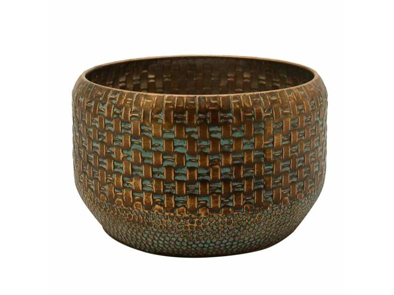 Саксия Alexandra House Living Злато Желязо 32 x 19 x 32 cm