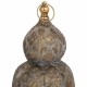 Поставка за свещ Alexandra House Living Злато Cтъкло Желязо 21 x 55 x 21 cm