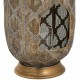Поставка за свещ Alexandra House Living Злато Cтъкло Желязо 21 x 55 x 21 cm Поставка за свещ Alexandra House Living Злато Cтъкло Желязо 21 x 55 x 21 cm