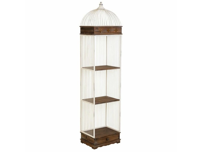 Лавица Alexandra House Living Бял Метал Дървен MDF 31 x 172 x 41 cm