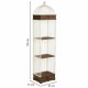 Лавица Alexandra House Living Бял Метал Дървен MDF 31 x 172 x 41 cm