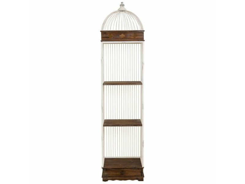 Лавица Alexandra House Living Бял Метал Дървен MDF 31 x 172 x 41 cm